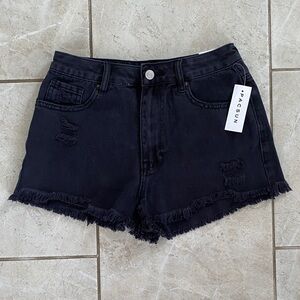 Pacsun NWT Black High Rise Festival Shorts 26”